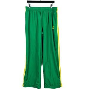Vintage Nike Athletic Pants Breakaway Ankle Nylon Green Retro - XL